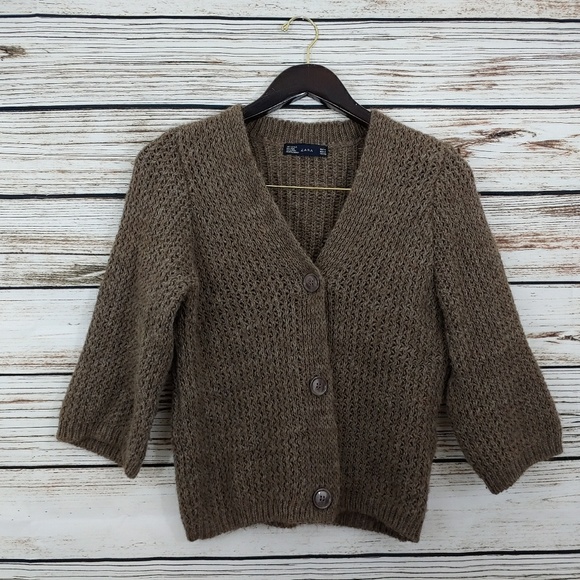 Zara Sweaters - Zara Alpaca Wool Blend Cardigan Sweater